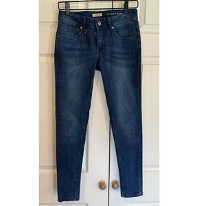 Burberry Womens Brit Westbourne Dark Wash Denim Jeans Sz 26 Ankle Luxury Casual